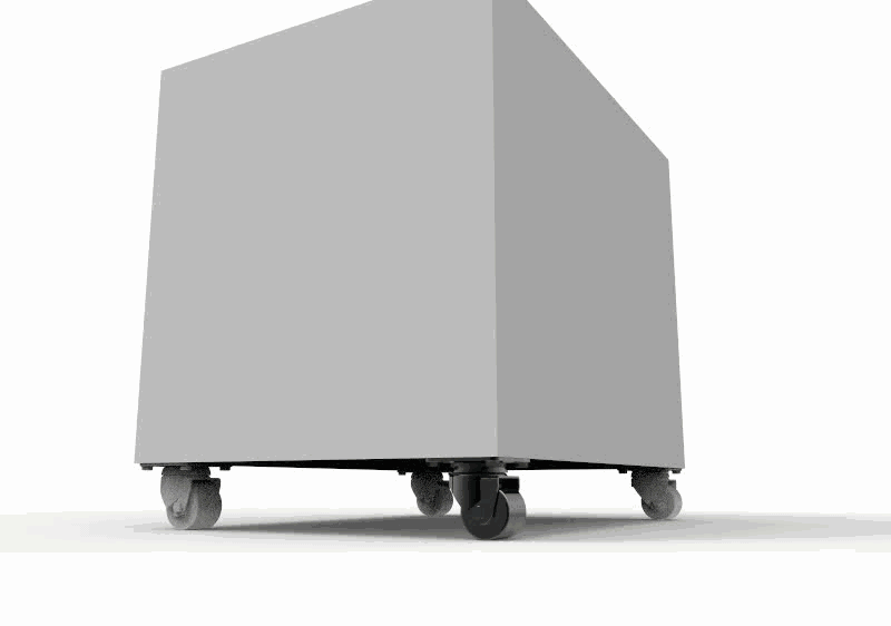 flat bottom universal swivel caster